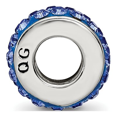 Sterling Silver Crystal September Bead – view 4