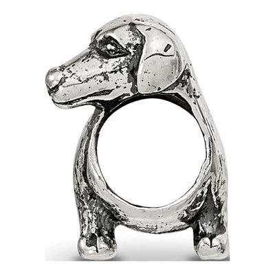 Sterling Silver Dachshund Bead – view 4