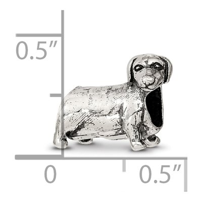 Sterling Silver Dachshund Bead – view 5