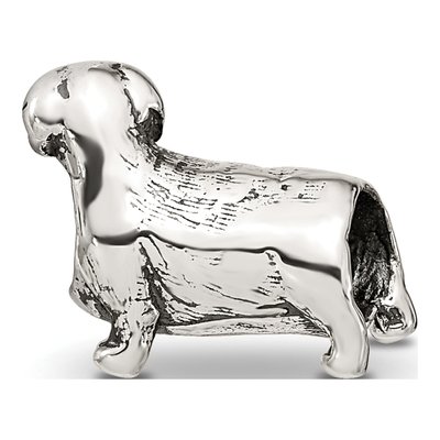 Sterling Silver Dachshund Bead – view 7