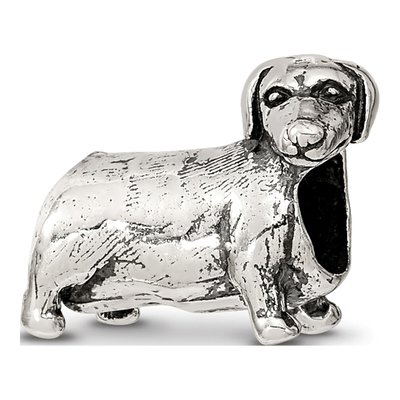 Sterling Silver Dachshund Bead