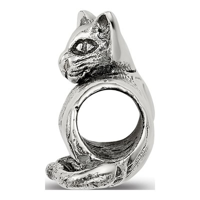 Sterling Silver Sphinx Cat Bead – view 4