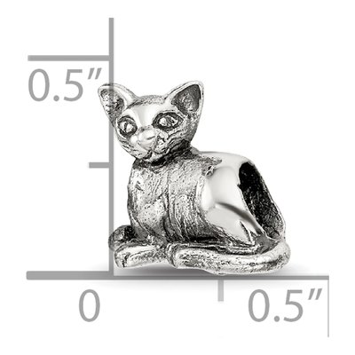 Sterling Silver Sphinx Cat Bead – view 6