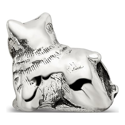 Sterling Silver Exotic Shorthair Cat Bead – view 8