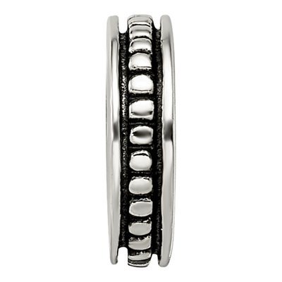 Sterling Silver Notched Spacer Bead – view 5