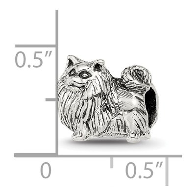 Sterling Silver Pomeranian Bead – view 6
