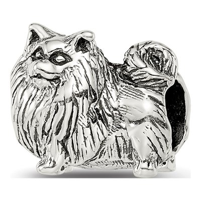 Sterling Silver Pomeranian Bead