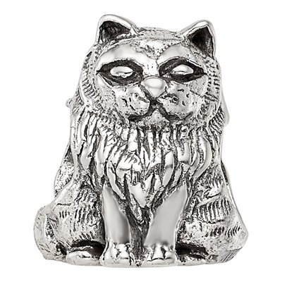 Sterling Silver Birman Cat Bead – view 5