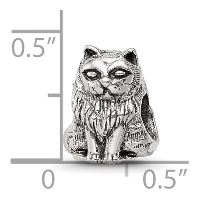Sterling Silver Birman Cat Bead – view 7
