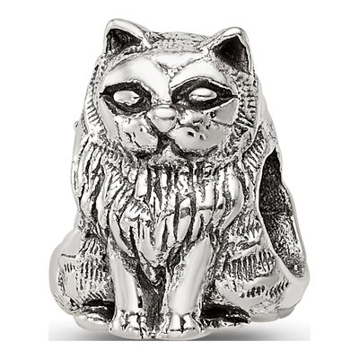 Sterling Silver Birman Cat Bead
