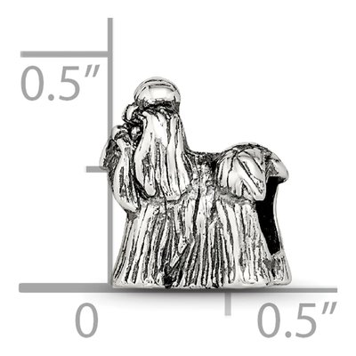 Sterling Silver Shih Tzu Bead – view 6
