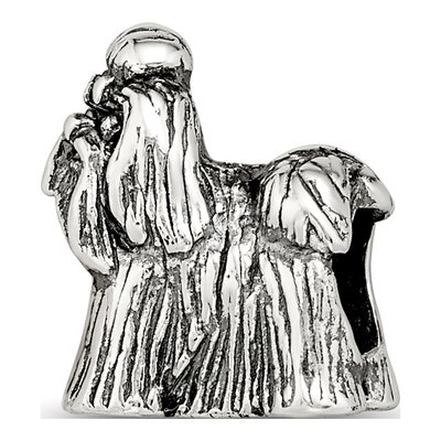 Sterling Silver Shih Tzu Bead