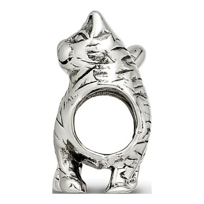 Sterling Silver American Shorthair Cat Bead – view 4