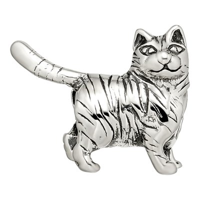 Sterling Silver American Shorthair Cat Bead – view 5