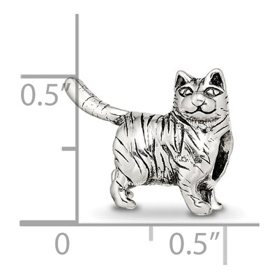 Sterling Silver American Shorthair Cat Bead – view 6