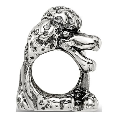 Sterling Silver Poodle Bead – view 4