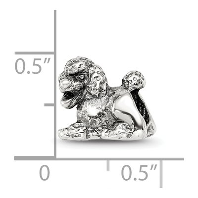 Sterling Silver Poodle Bead – view 6