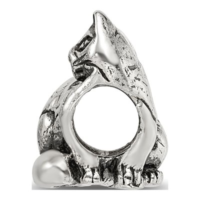 Sterling Silver Ragdoll Cat Bead – view 4