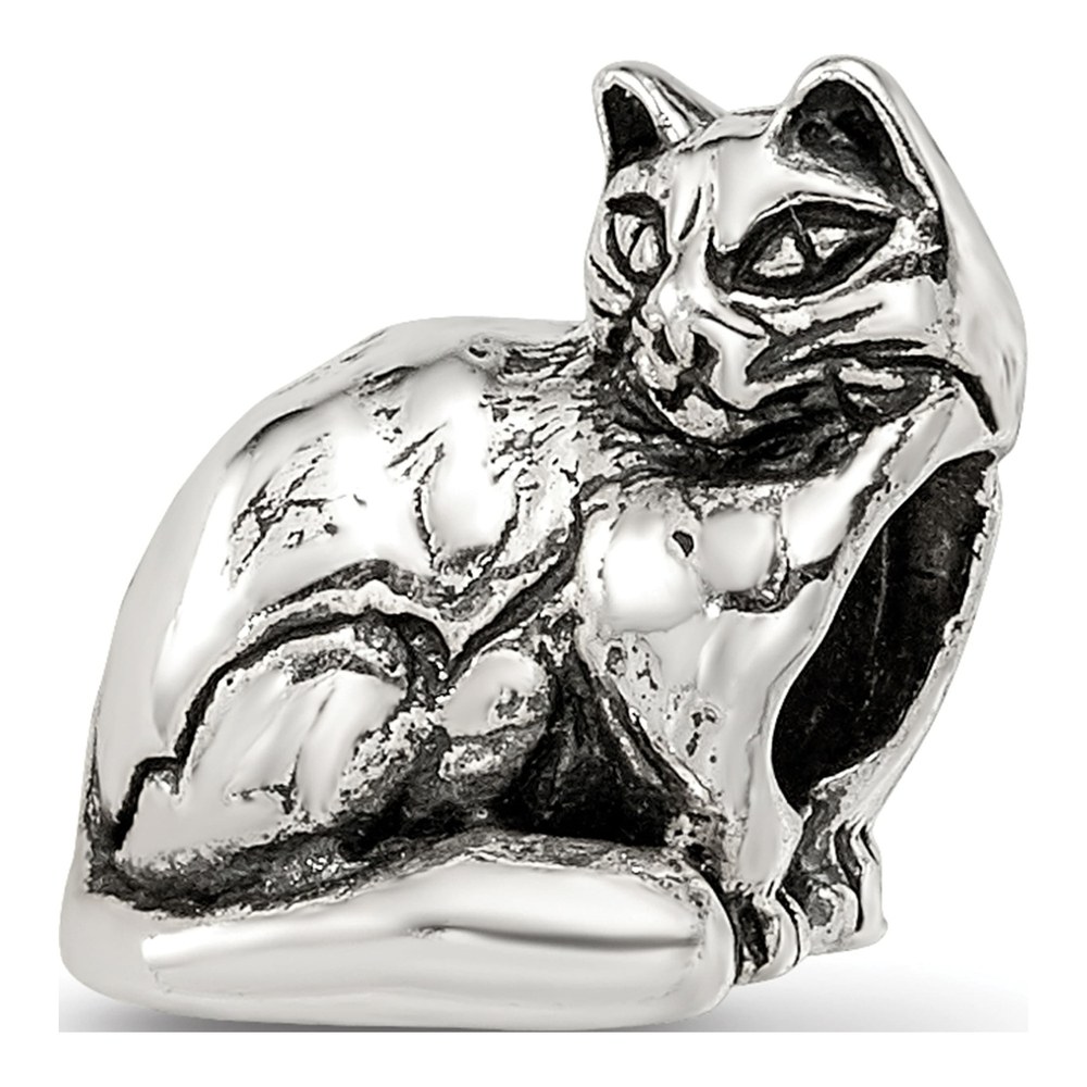 Sterling Silver Ragdoll Cat Bead