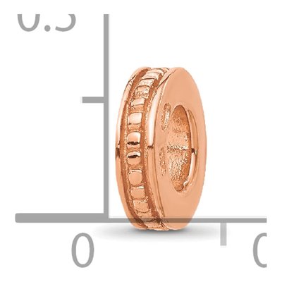Rose Gold-Plated Sterling Silver Spacer Bead – view 5