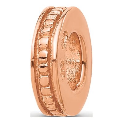 Rose Gold-Plated Sterling Silver Spacer Bead