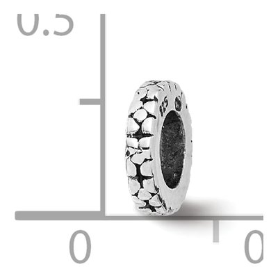Sterling Silver Floral Spacer Bead – view 6