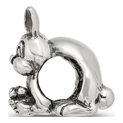 Sterling Silver Bunny Basket Bead – view 4