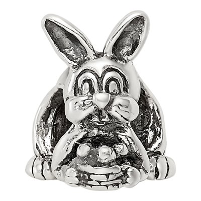 Sterling Silver Bunny Basket Bead – view 5