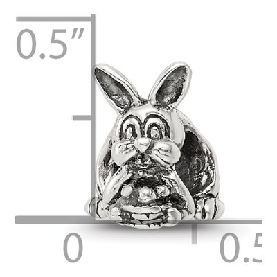 Sterling Silver Bunny Basket Bead – view 7