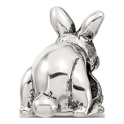 Sterling Silver Bunny Basket Bead – view 8