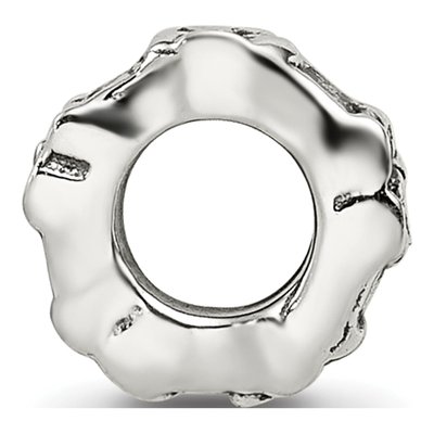 Sterling Silver Floral Spacer Bead – view 4