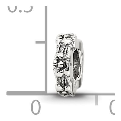 Sterling Silver Floral Spacer Bead – view 6