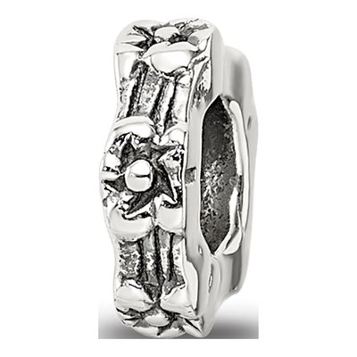 Sterling Silver Floral Spacer Bead