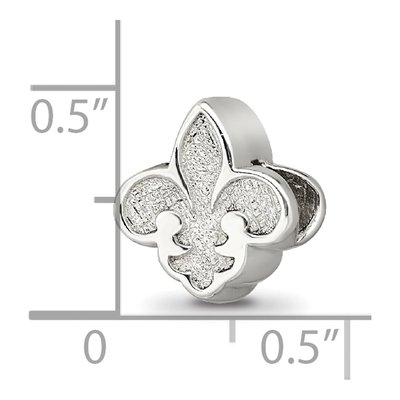 Sterling Silver Fleur de Lis Bead – view 5