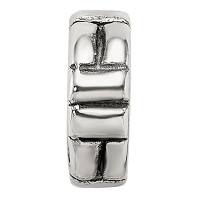 Sterling Silver Notched Spacer Bead – view 5