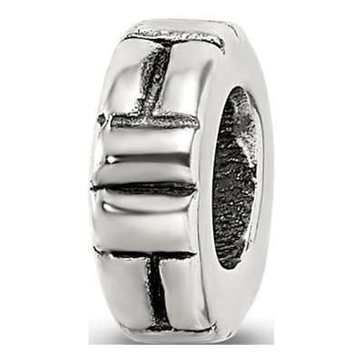 Sterling Silver Notched Spacer Bead