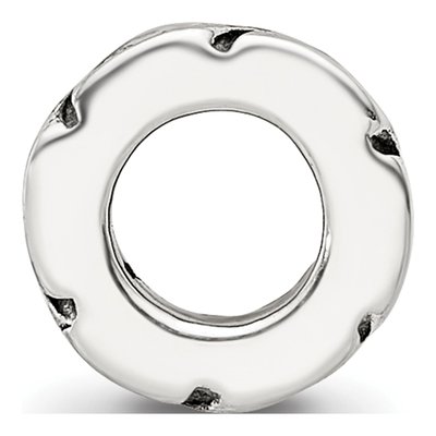 Sterling Silver Leaf Spacer Bead – view 4