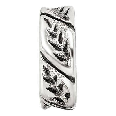 Sterling Silver Leaf Spacer Bead – view 5
