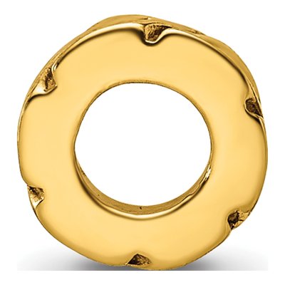 Gold-Plated Sterling Silver Leaf Spacer Bead – view 4