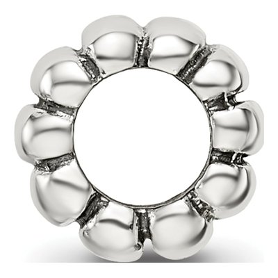 Sterling Silver Scalloped Spacer Bead – view 4