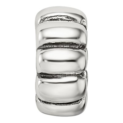 Sterling Silver Scalloped Spacer Bead – view 5