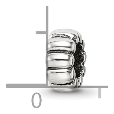 Sterling Silver Scalloped Spacer Bead – view 6