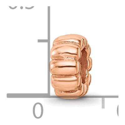 Rose Gold-Plated Sterling Silver Scalloped Bead – view 5