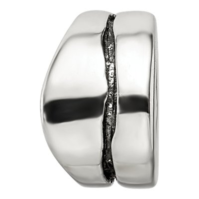 Sterling Silver Wavy Spacer Bead – view 5