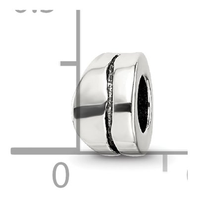 Sterling Silver Wavy Spacer Bead – view 6