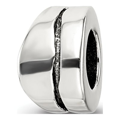 Sterling Silver Wavy Spacer Bead
