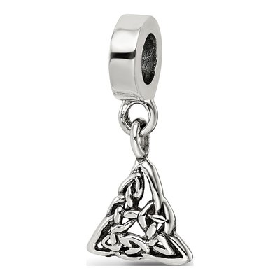 Sterling Silver Celtic Trinity Dangle Bead