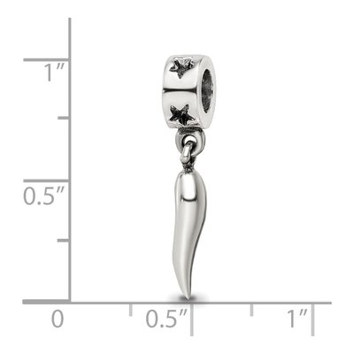 Sterling Silver Horn Dangle Bead – view 5