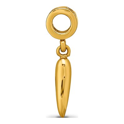 Gold-Plated Sterling Silver Horn Dangle Bead – view 4
