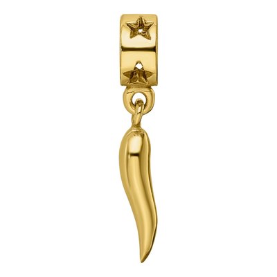 Gold-Plated Sterling Silver Horn Dangle Bead – view 6